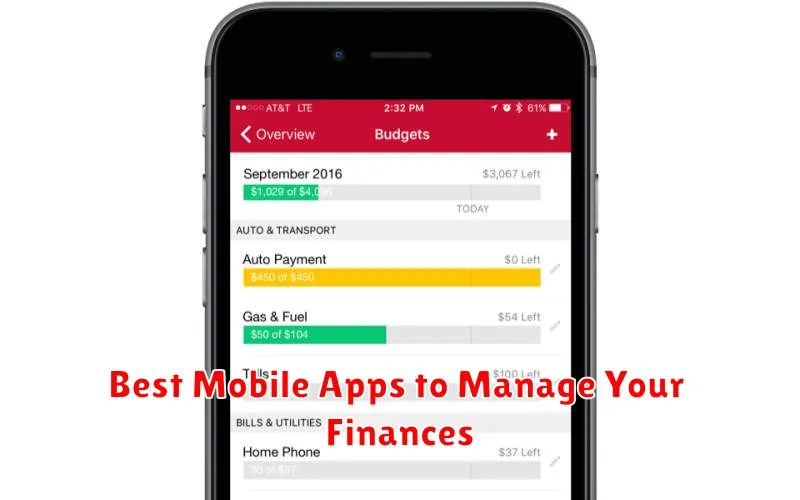 Best Mobile Apps to Manage Your Finances