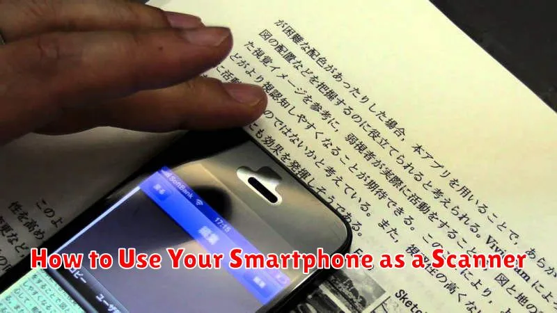 How to Use Your Smartphone as a Scanner