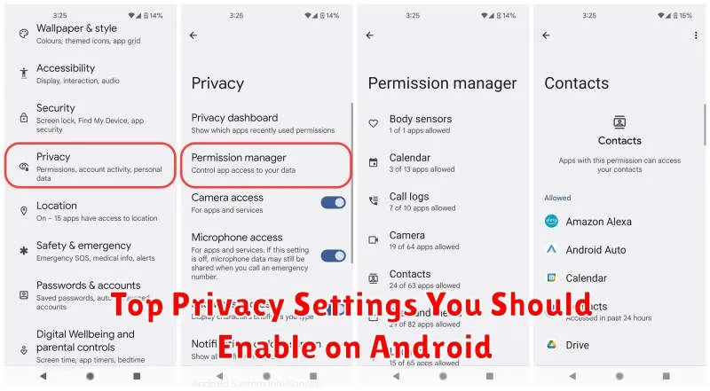 Top Privacy Settings You Should Enable on Android